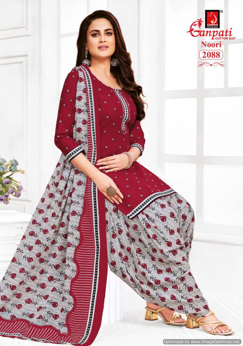 Noori Vol 9 By Ganpati Printed Cotton Dress Material Wholesale Clothing Distributors In India